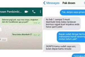 11 Chat lucu cara merayu dosen pembimbing ini bikin ketawa