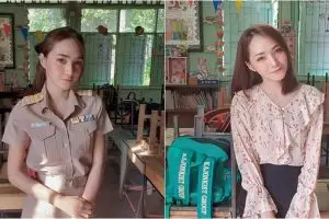 Viral guru TK cantik, identitasnya bikin penasaran