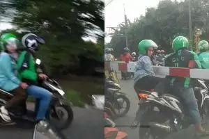 12 Potret lucu driver ojek online serba salah boncengin pelanggan