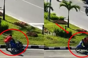 Kesal motor mogok, yang dilakukan wanita ini bikin nggak abis pikir