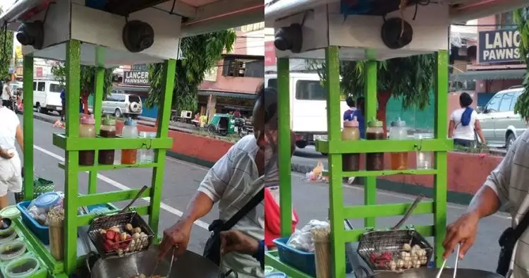 Gerobak penjual gorengan ini dipasangi CCTV, alasannya bikin sedih