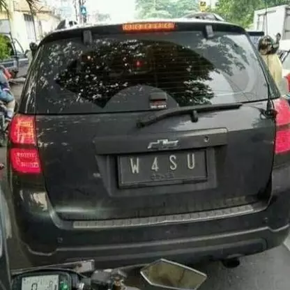 12 Plat nomor kendaraan ini absurdnya bikin auto ngegas
