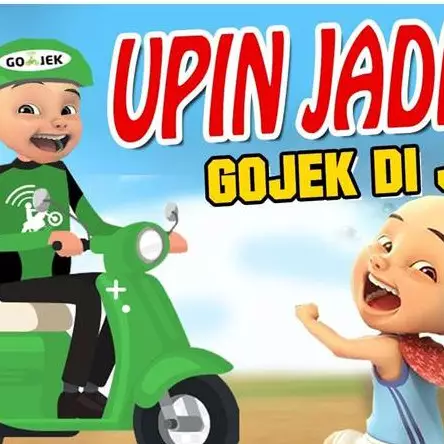 7 Foto editan jika Upin Ipin jadi driver ojek online ini bikin ngakak