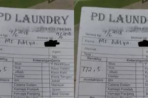 Laundry pakaian 772 kilogram, nominal tagihannya bikin kaget