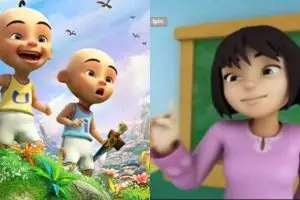 Begini respons lucu Upin Ipin saat dijelaskan tentang pelangi