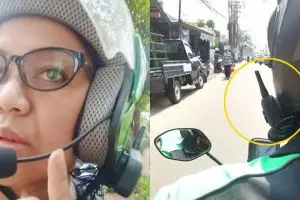 Pakai teknologi canggih, helm driver ojek online ini keren abis