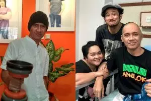3 Potret hangat keluarga Agung Hercules usai divonis kanker otak