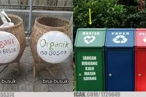 11 Tulisan lucu di tempat sampah ini mengundang senyum