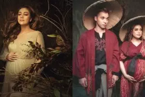 7 Potret maternity anak kedua Celine Evangelista, bak lukisan