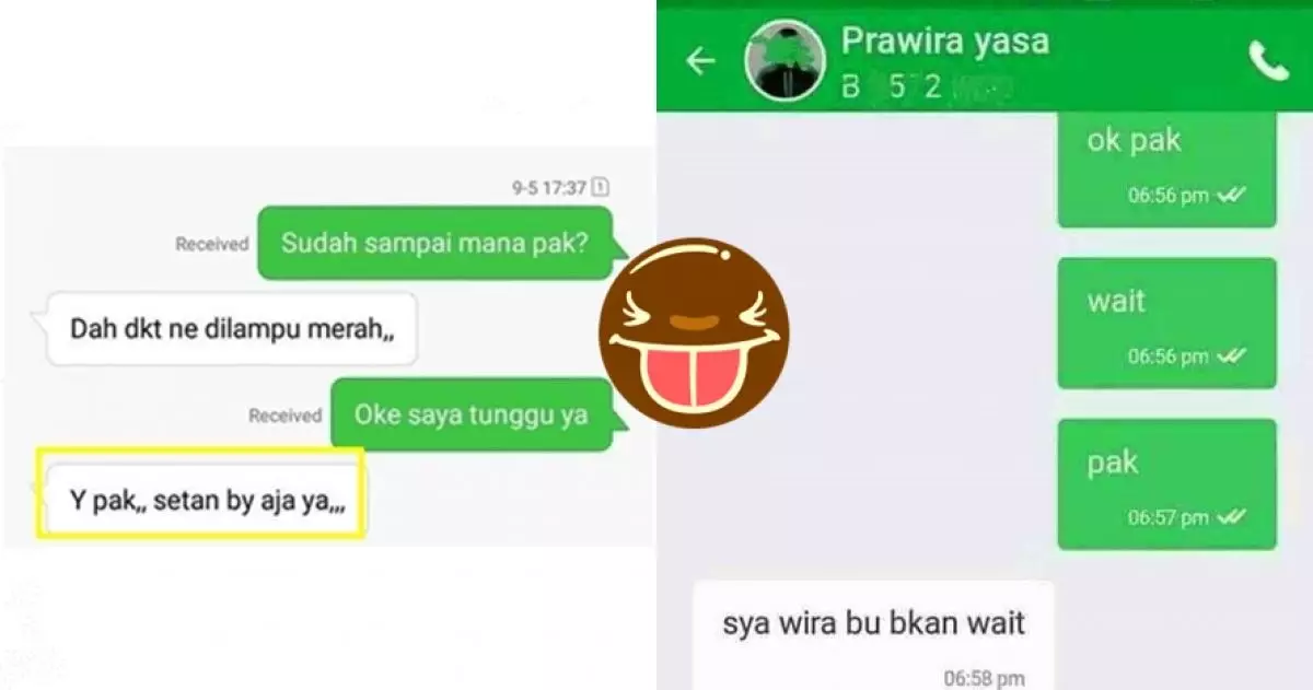 10 Chat lucu pelanggan ojek online pakai Bahasa Inggris ini kocak
