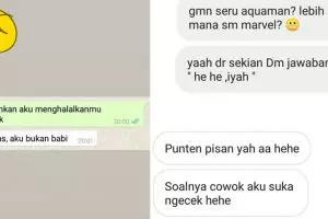 10 Chat lucu cara cewek nolak halus cowok, bikin auto mundur