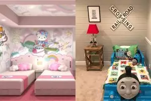 15 Desain ruang kamar tidur tema kartun, ada Frozen hingga Doraemon