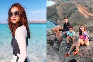 10 Potret liburan keluarga BCL di Pulau Komodo, gaya jadi sorotan