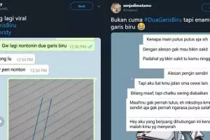 10 Cuitan lucu #DuaGarisBiru ini malah curhat