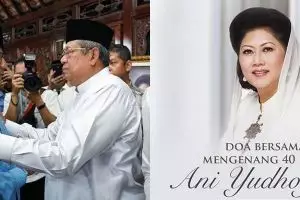9 Momen doa bersama mengenang 40 hari Ani Yudhoyono wafat