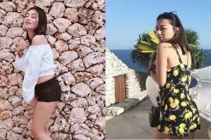 11 Potret Chagii Amelia pamer pundak ini bikin gagal fokus