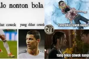 14 Meme lucu perbedaan cewek dan cowok saat nonton, bikin ngakak