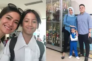Curhat 4 seleb soal hari pertama sekolah anaknya, ada yang baper