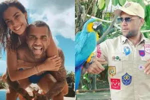 12 Potret liburan seru Dani Alves dan istri di Bali, foto bareng satwa