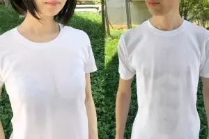 Desain baju 'menerawang' ini perlihatkan ilusi tubuh pemakainya