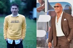 Gading Marten ungkap rasa bahagia bertemu dengan Dwayne Johnson