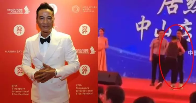 Aktor senior Hong Kong, Simon Yam ditusuk di atas panggung