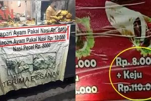 10 Spanduk harga di warung makan ini bikin mikir dua kali