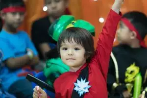 11 Momen keseruan ulang tahun El Barack, bertema ninja