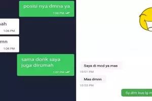 10 Chat tanya lokasi ojek online & penumpang, bikin garuk kepala