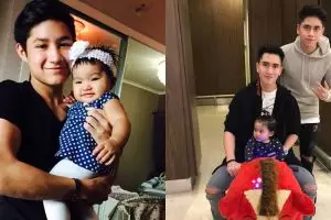 Momen 5 seleb ganteng bareng adik tirinya ini kompak abis