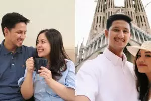 Liburan ke Malaysia, cara suami Tasya Kamila gendong anak jadi sorotan