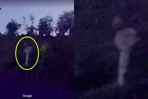 Viral penampakan pocong mata merah di Kedungwaru Kidul, serem