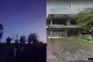 Usai pocong di Kedungwaru Kidul, kini heboh wajah di gedung kosong