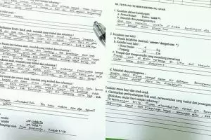 Tulisan ayah di formulir pendaftaran sekolah, isinya bikin ngakak