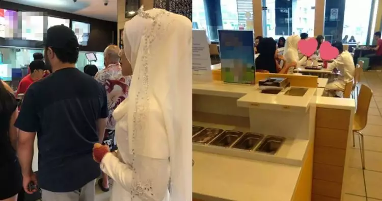 Aksi viral sepasang pengantin usai akad nikah ini curi perhatian