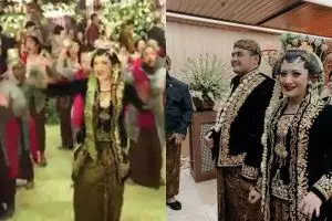 Turun pelaminan, pengantin wanita ini asyik zumba bareng tamu