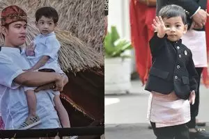 8 Aksi ekspresif Jan Ethes saat menyapa warga, tingkahnya gemesin