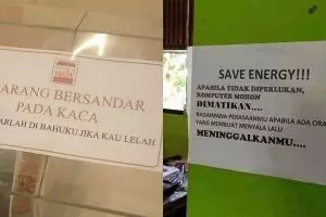 10 Papan larangan ini endingnya baper, bikin cekikikan