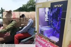 11 Foto lucu lifehack benda sehari-hari pakai kardus bekas, kreatif