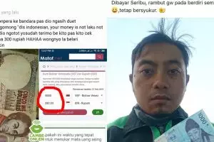 7 Curhat driver ojek online dibayar mata uang asing