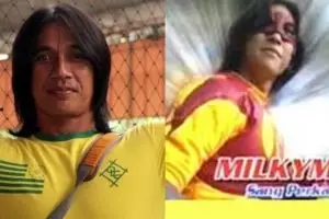 Agung Hercules pernah memerankan karakter Milky Man di Saras 008