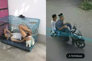 10 Potret orang Indonesia kelewat santai, aksinya bikin tepuk jidat