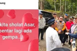 Viral Eyang Ibung, ini tanggapan BNPB tentang ramalan gempa