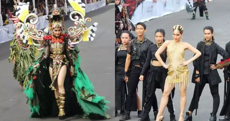 10 Momen Cinta Laura tampil di Jember Fashion Carnaval, memesona