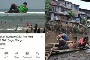 Remaja ini minta diedit di pantai, 10 hasil fotonya kocak abis