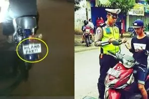 10 Cara lucu orang menghindari tilang ini bikin geleng kepala