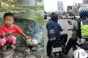 10 Tingkah lucu bocah kelewat santai ini bikin geleng kepala