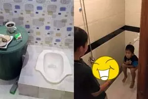 9 Kelakuan lucu orang di kamar mandi ini bikin nggak habis pikir
