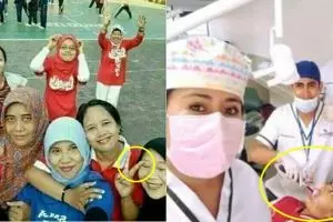 10 Momen tak terduga saat foto bersama, bikin lihat dua kali