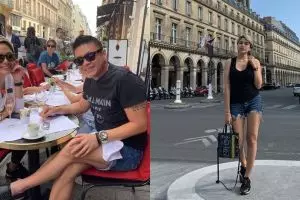 8 Momen liburan Nikita Mirzani di Paris, bertemu Lenny Kravitz